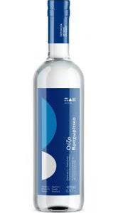 μπουκάλι τσίπουρο με μπλε αυτοκόλλητα 700 ml