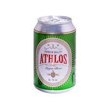 βαζάκι μπύρα μάρκας Athlos 330 ml
